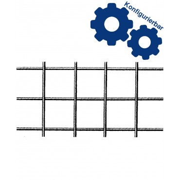 Geschweisste Gitter aus rostfreiem Stahldraht - quadratische Maschen
