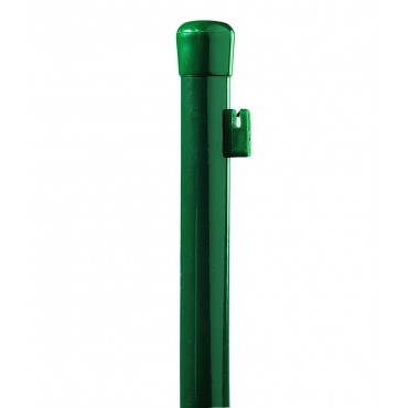 Poteau métalique plastifié vert