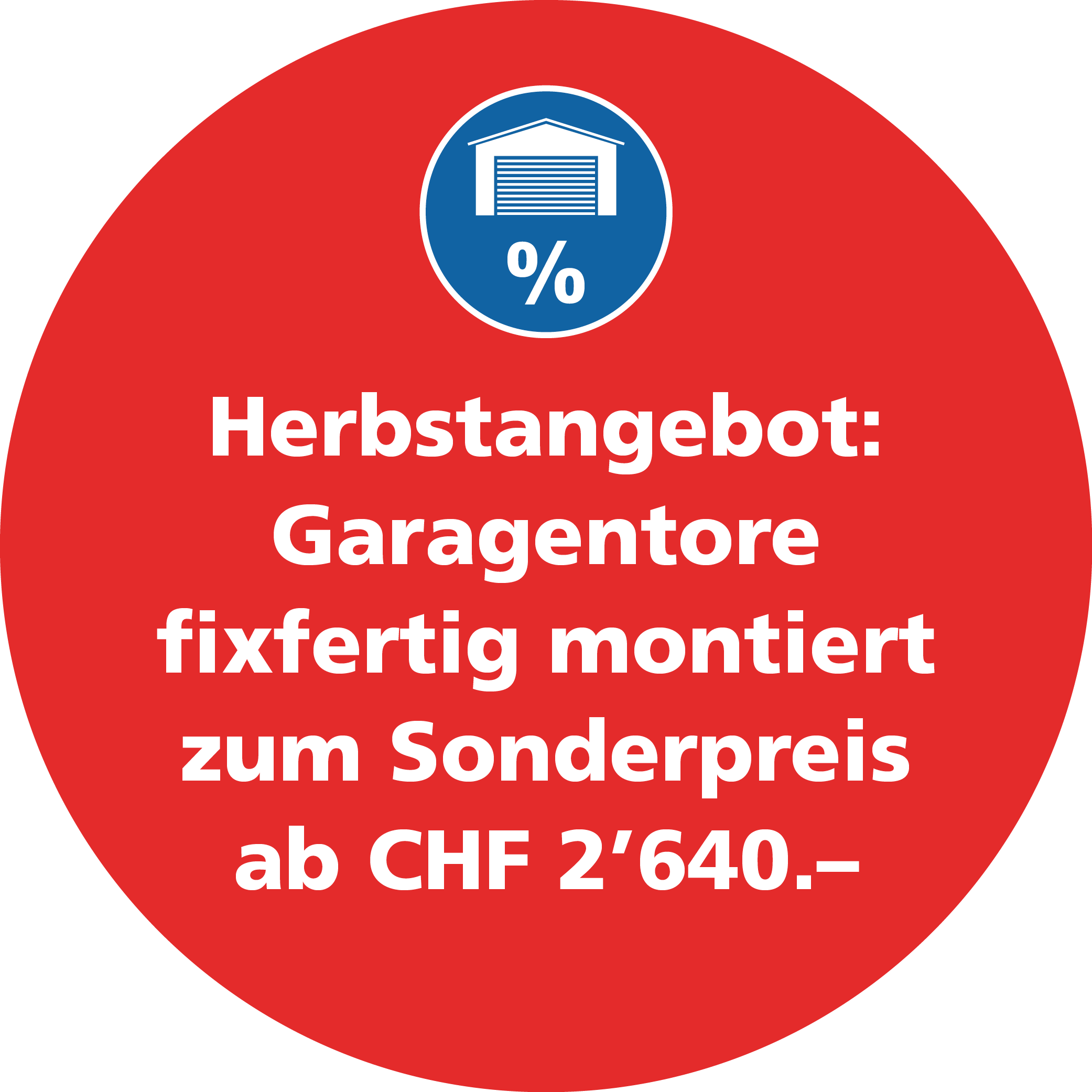 Herbstangebot: Garagentore